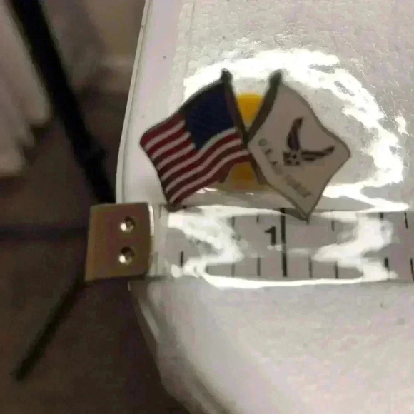 US Air Force Tie Tack Hat Pin Lapel Pin size 1” American Flag Patriotic - Picture 2 of 3